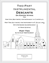 Two-Part Easter Descants - Part Two in Alto clef P.O.D. cover
